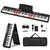 MUSTAR MEKF-2200/2700/2800, Foldable Electronic Keyboard with Lighted Up 88 Keys, Headphones