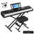 MUSTAR MEP-1000/1100, 88 Key Semi Weighted Digital Piano, Portable Electronic Keyboards, Pedal, Stand