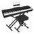 MUSTAR MDP-2000, 88 Key Weighted Digital Piano, FSC Wooden Electronic Keyboards, Hammer Action, Bluetooth Connection, MIDI, Sustain Pedal, Black