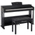 MUSTAR MEP-3821/3921, 88 Key Fully Weighted Digital Piano, Wooden Furniture Stand, 3 Pedals, Bench
