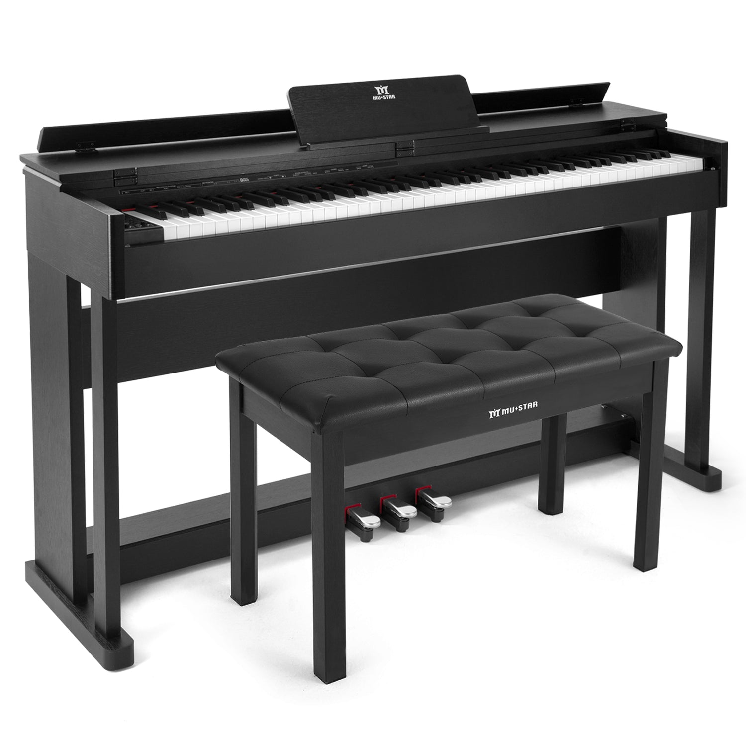 MUSTAR MDP-301/401, 88 Key Fully Weighted Digital Piano, FSC Wooden Upright, Hammer Action keyboard
