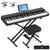 MUSTAR MEP-1400/1500/ 1600, Best Beginner Keyboard Piano, Digital Piano 88 Key Keyboard, Portable & Bluetooth Enabled for Kids & Adults, Stool