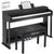 MUSTAR MDP-3821/3921, 88 Key Fully Weighted Digital Piano, Wooden Furniture Stand, 3 Pedals, Bench